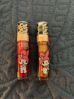 Brand New wet n wild My Melody Liquid Lip Duo - Red Matte & Shimmery Gold